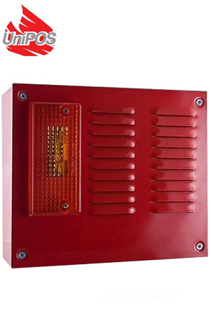 UniPOS SB 112F - Συμβατική Εξωτερική Σειρήνα πυρανίχνευσης 24VDC με φλας