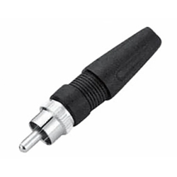 ULTIMAX V7107A Φις RCA αρσενικό καλωδίου νίκελ με βίδα Sorderless ID7mm 