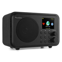 AUDIZIO VICENZA BLACK Επαναφορτιζόμενο Wi-Fi Internet / DAB+ / FM Radio με Bluetooth και Ξυπνητήρι (102.452)