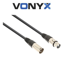 VONYX CX310-1 Καλώδιο XLR 3p αρσενικό σε XLR 3p θηλυκό 1.5m 177.720 