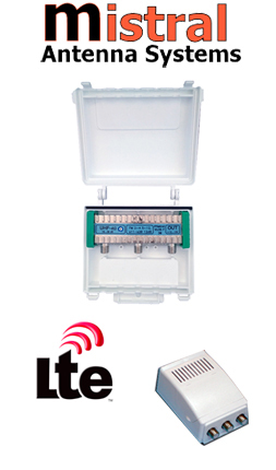 MISTRAL VU3S-F30 5G Ενισχυτής κεραίας VHF - UHF 30dB Θωρακισμένος με φίλτρο LTE 5G (0216)
