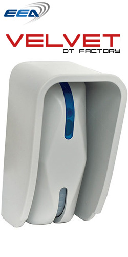 EEA SECURITY VELVET DT FACTORY Ανιχνευτής Κουρτίνας Διπλής Τεχνολογίας PIR, MW με Antimasking, εμβέλειας 10-12μ, IP65