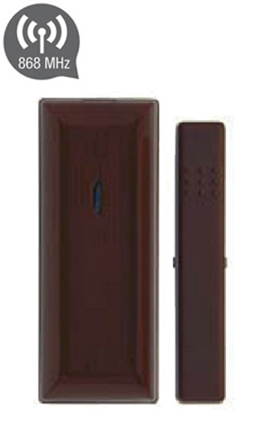 WMC-100B (Καφέ) Ασύρματη μαγνητική επαφή για πίνακες AEOLUS, APOLLO και HYDRA της Sigma (868MHZ)