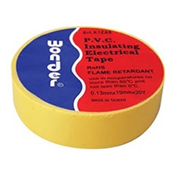 WONDER YELLOW Μονωτική ταινία 19mm x 18m PVC κίτρινο χρώμα