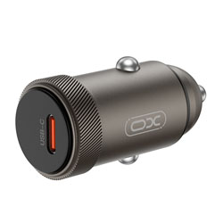 XO-CC70 Universal Φορτιστής Αυτοκινήτου USB-C PD3.0 30W, σε Γκρι Χρώμα. 