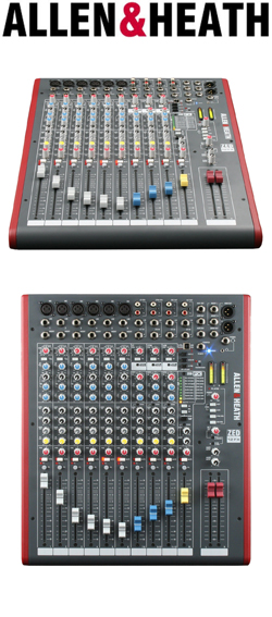 ALLEN HEATH ZED 12FX Κονσόλα 14 εισόδων (6 mono και 4 dual stereo) με επεξεργαστή 16 time - delay effect