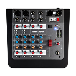 ALLEN HEATH ZED 6 Κονσόλα 6 εισόδων (2 mono και 2 stereo)