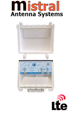MISTRAL U30 SPL ISTOU 5G Ενισχυτής κεραίας UHF 32dB με splitter 2 εξόδων και φίλτρο 5G (χωρίς τροφοδοτικό)