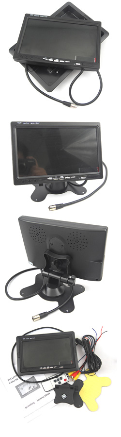 LCDM-7 Έγχρωμο Monitor TFT LCD 7" 12V (Χωρίς Τηλεοπτικό Δέκτη)