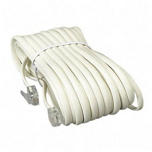 TEL-1500W Καλώδιο τηλεφώνου με άκρα 6x4 (RJ-11) Λευκό, μήκος 15 μέτρα