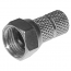 Βύσμα τύπου F για λεπτό καλώδιο type RG59 L:18mm Y1905-01