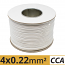ANGA ST-A401 Καλώδιο συναγερμού CCA 4x0.22mm² (Στροφείο 100μ.)