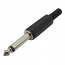 CN-80 Καρφί Jack 6.3mm Mono πλαστικό Μαύρο JT-3064 (D022)