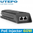 UTEPO UTP7201GE-PSE60 Gigabit PoE Injector 60W 10/100M/1000Mbps 802.3af/802.3at 54VDC 60Watts