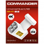 COMMANDER QD-01 Universal Quad LNB 0.1 dB, 4K UHD, LTE