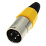 LZ-102 YELLOW Βύσμα Canon XLR Αρσενικό Κίτρινο (CN014)