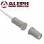 Aleph DC-1651G (ΓΚΡΙ) Χωνευτή μαγνητική επαφή, κοντή (μήκος 19.5 mm)