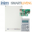 KIT INIM SMARTLIVING 1050 + NCODE/GB + SmartLan/SI - Πίνακας 10-50 ζωνών & Πληκτρολόγιο LCD & Πλακέτα Δικτύου TCP/IP