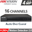 HIKVISION HiWatch HWD-6116MH-G4 Καταγραφικό DVR 16 Καμερών, Motion Detection 2.0, H.265+, Audio Over Coaxial