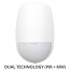 HIKVISION DS-PDD12P-EG2-WE - Αμφίδρομος Ασύρματος Ανιχνευτής Κίνησης Διπλής Τεχνολογίας (PIR+MW) για πίνακες AX PRO