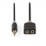 CABW22100AT02 NEDIS Adaptor Splitter Cable Επίχρυσο 3.5mm Stereo αρσενικό σε 2 x 3.5mm Stereo θηλυκά 0.2 m