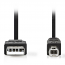 NEDIS CCGL60100BK30 Καλώδιo USB A αρσ. - USB B αρσ. High-Speed, μήκους 3m 