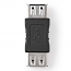 NEDIS CCGB60900BK Αντάπτορας (μούφα) USB 2.0 θηλυκό - USB 2.0 θηλυκό 