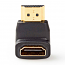 NEDIS CVGB34901BK Αντάπτορας HDMI αρσ. - HDMI θηλ. σε γωνία 90° 