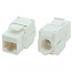KJ5-11 SUT Keystone Jack UTP RJ45 CAT 5e TOOLESS 180 σε Λευκό χρώμα (τμχ) [01.075.0019]