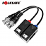 FOLKSAFE FS-HDP4202P Ζεύγος παθητικών Video Balun για κάμερες HD τεχνολογίας TVI, CVI και AHD Up to 4K (Stackable)