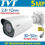 TVT TD-7452AE3(D/AZ/SW/AR3) Κάμερα 5Mpixels Motorized Zoom Lens 4X (2.8~12mm) , 4in1, IP67, 30~50m IR Night View