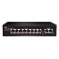 ANGA CPE-5082B 8 Ports Unmanaged PoE Switch 802.3af/802.3at Dual Uplink 120Watts