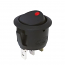 ROCKER-0003 Διακόπτης Rocker ON-OFF 3P Φ23 με λυχνία 20A/14V RED SCI