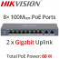 Hikvision DS-3E0310P-E/M 10 Ports Unmanaged PoE Switch 802.3af/802.3at (Max. 60Watt)