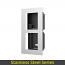 HIKVISION DS-KD-ACF2/S - Βάση για ΧΩΝΕΥΤΗ τοποθέτηση 2 Θέσεων (modules) από ανοξείδωτο ατσάλι Stainless Steel