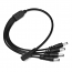 DCC-4WAY Καλώδιο τροφοδοσίας Υ με βύσματα DC 1 θηλυκό σε 4 αρσενικά