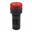 AD22-22MSD RED Ενδεικτική λυχνία LED Flash και Buzzer 12V AC-DC 80dB Πίνακα Φ22 XND
