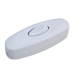 OEM POR-0096 Διακόπτης Rocker ON-OFF Οβάλ Ενδιάμεσος Χειρός 250V Λευκός