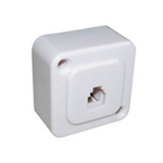 Τ201-06 Πρίζα τηλεφώνου εξωτερική, βιδωτή 6P4C