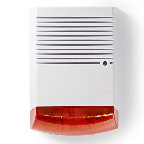 NEDIS DUMSS20WT - Ψεύτικη Σειρήνα συναγερμού με LED flash (Dummy Siren)