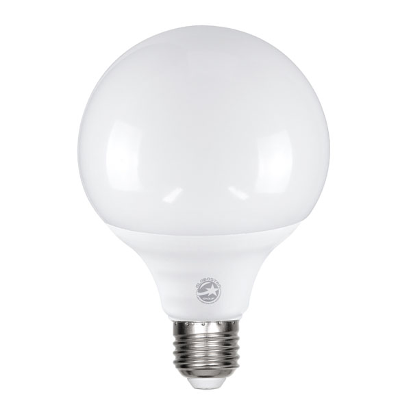 GloboStar 60041 Λάμπα LED E27 G95 Γλόμπος 15W AC 230V IP20 1410Lm Φ9.5 x Υ14cm Θερμό Λευκό 2700K  