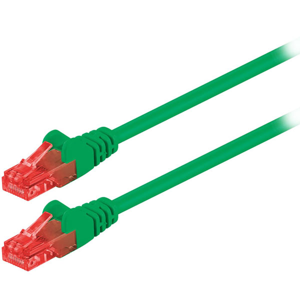 GOOBAY 68440 Καλώδιο δικτύου U/UTP CAT6 patchcable 1m σε Πράσινο