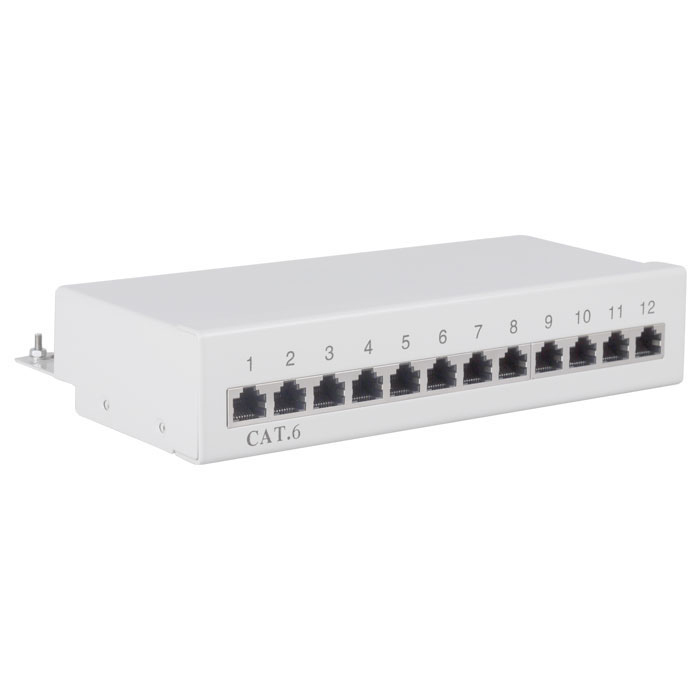 GOOBAY 69306 Patch panel κατηγορίας CAT 6 STP/UTP 12 θυρών σε Γκρί