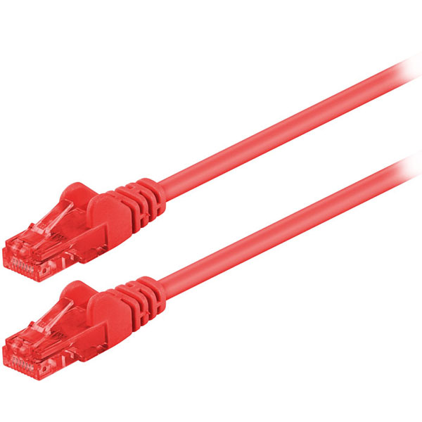 GOOBAY 95254 Καλώδιο δικτύου U/UTP CAT6 patchcable 0.25m σε Κόκκινο 