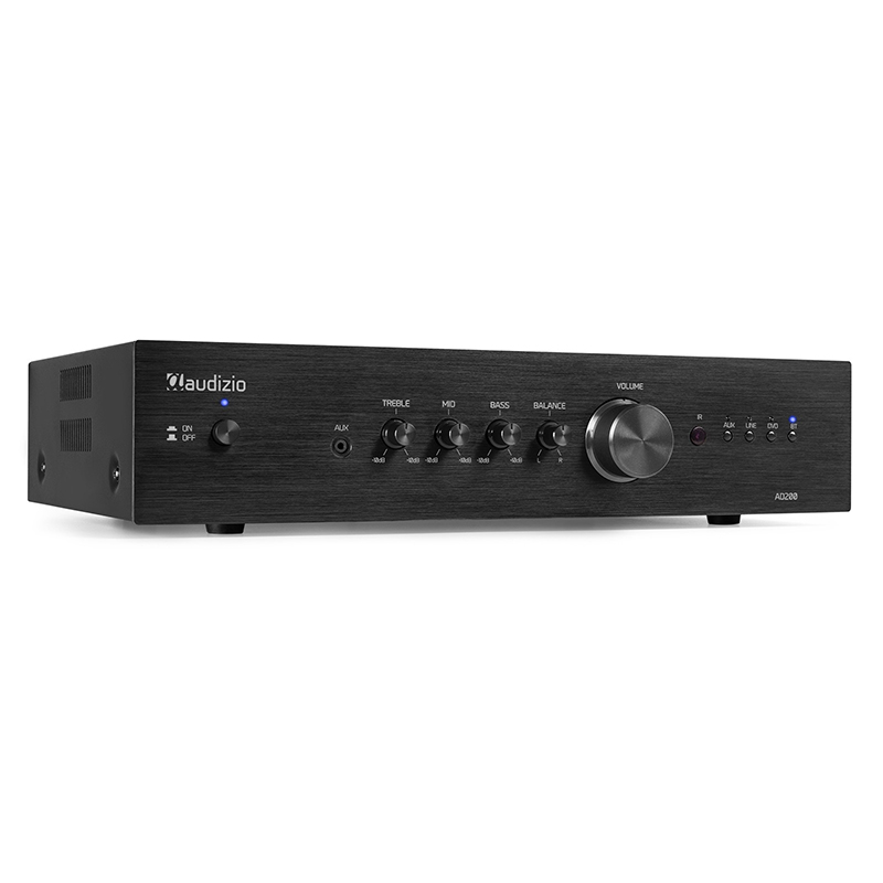 AUDIZIO AD200B 2-Channel Hi-Fi Ενισχυτής 2x 200 Watt Max με Bluetooth σε Μαύρο χρώμα 110.100