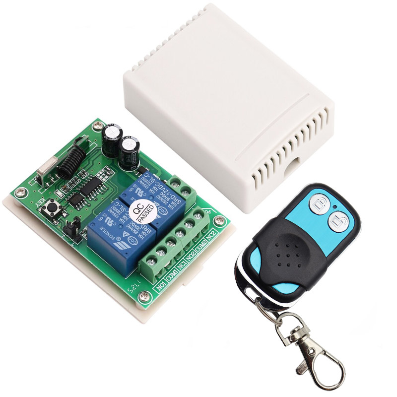 ANGA AG-X2CH Ασύρματος Δέκτης 12V DC 2 καναλιών με Τηλεχειριστήριο