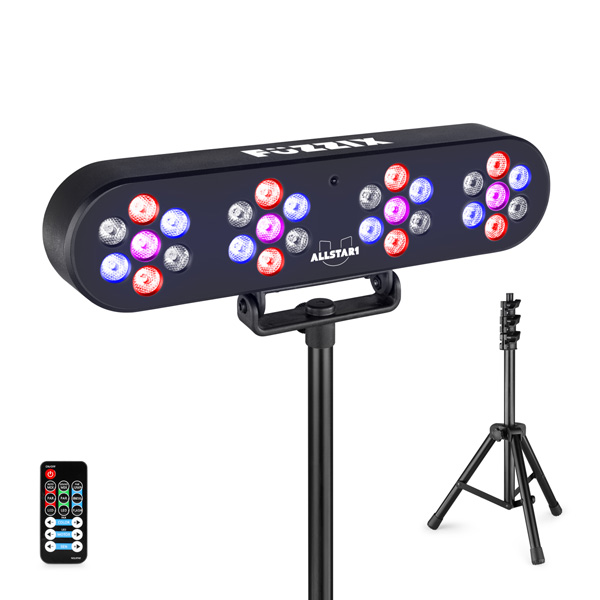 FuZZIX ALLSTAR1 LED Disco Party Bar 4x RGB Par με Τρίποδο και Τηλεχειριστήριο 153.013