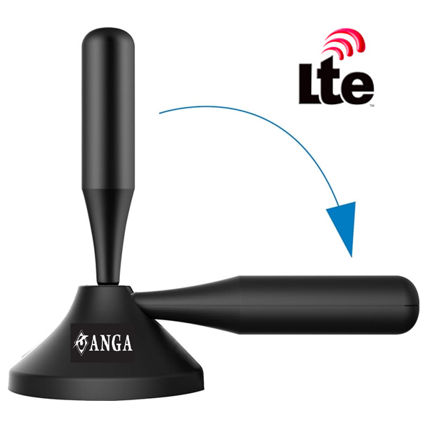 ANGA PS-500 Εσωτερική Μαγνητική Κεραία UHF με Ενισχυτή 32dB και φίλτρο LTE (4G)