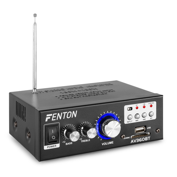 FENTON AV360BT Mini Hi-Fi Ενισχυτής 2 x 40 Watt Max FM/USB/SD/MP3/ BT 103.144