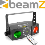 BEAMZ Terminator IV LED Double Moon με laser και strobe με Τηλεχειριστήριο και DMX 153.716
